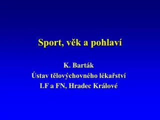 sport v k a pohlav