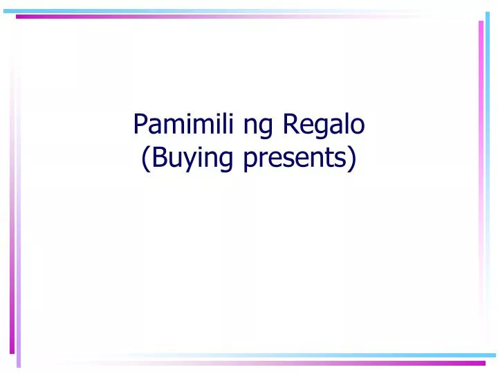 pamimili ng regalo buying presents