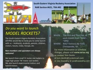 Do you want to launch MODEL ROCKETS?