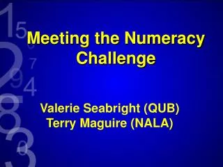 Meeting the Numeracy Challenge