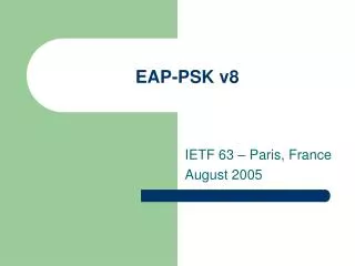 EAP-PSK v8