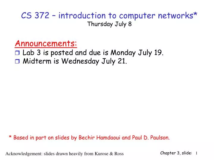 cs 372 introduction to computer networks thursday july 8