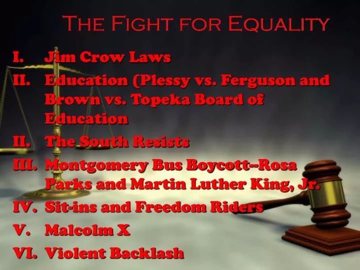 the fight for equality