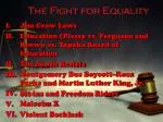 The Fight for Equality - slide 1