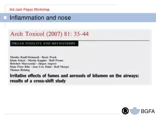Inflammation and nose