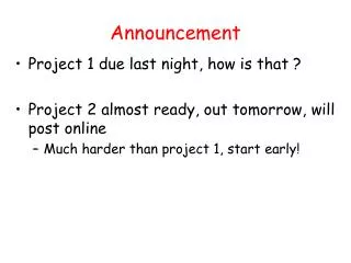 announcement