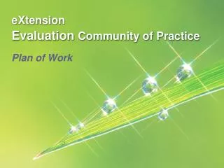 eXtension Evaluation Community of Practice