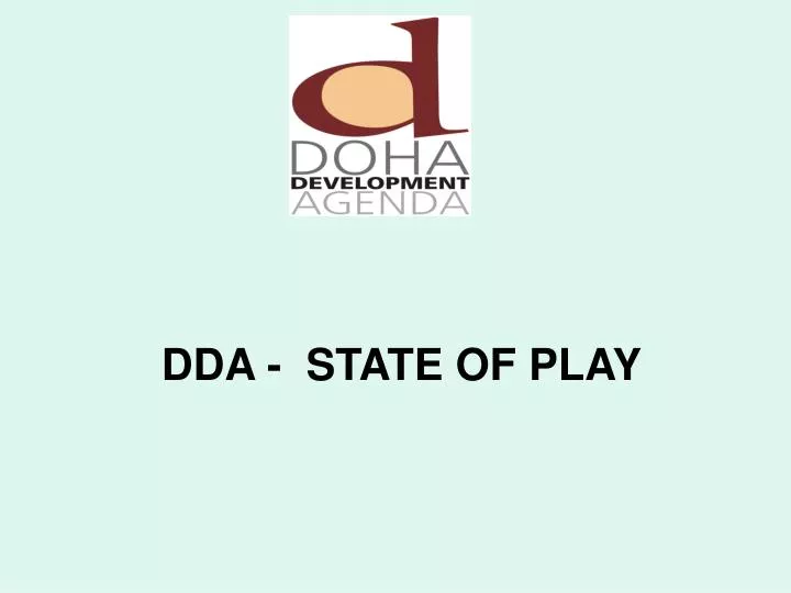 dda state of play