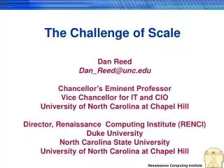 The Challenge of Scale