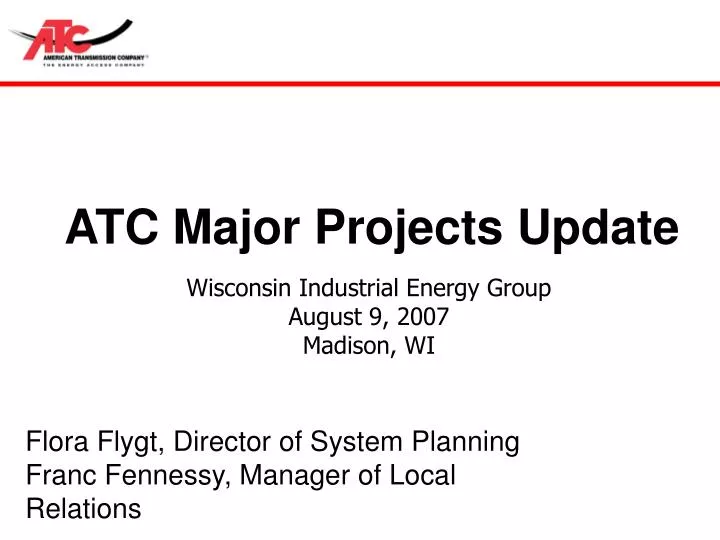 atc major projects update