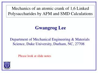 Mechanics of an atomic crank of 1,6 Linked Polysaccharides by AFM and SMD Calculations