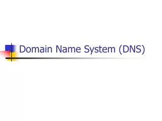 domain name system dns