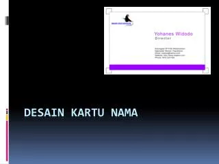 desain kartu nama