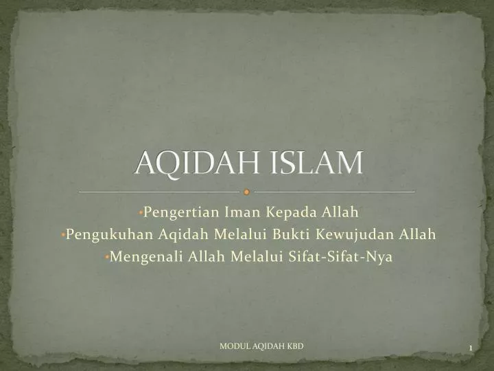 aqidah islam