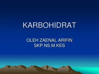 karbohidrat