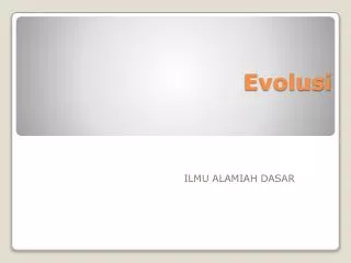 evolusi