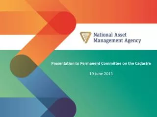 Presentation to Permanent Committee on the Cadastre 19 June 2013
