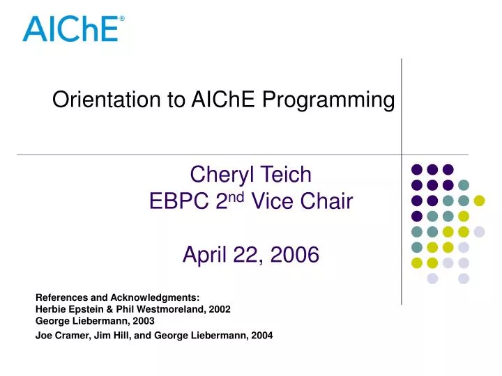 cheryl teich ebpc 2 nd vice chair april 22 2006
