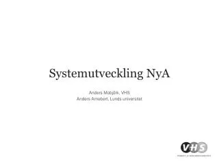 systemutveckling nya