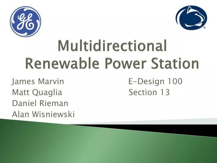 multidirectional renewable power station