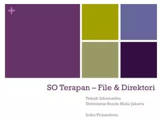 so terapan file direktori