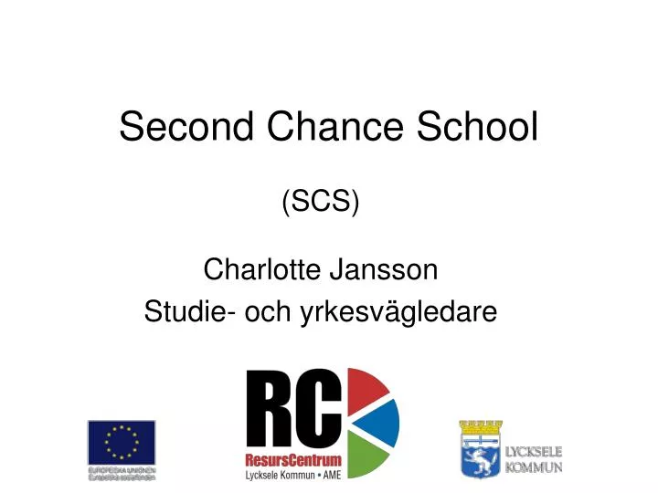 second chance school