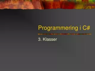 programmering i c