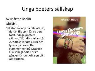 unga poeters s llskap