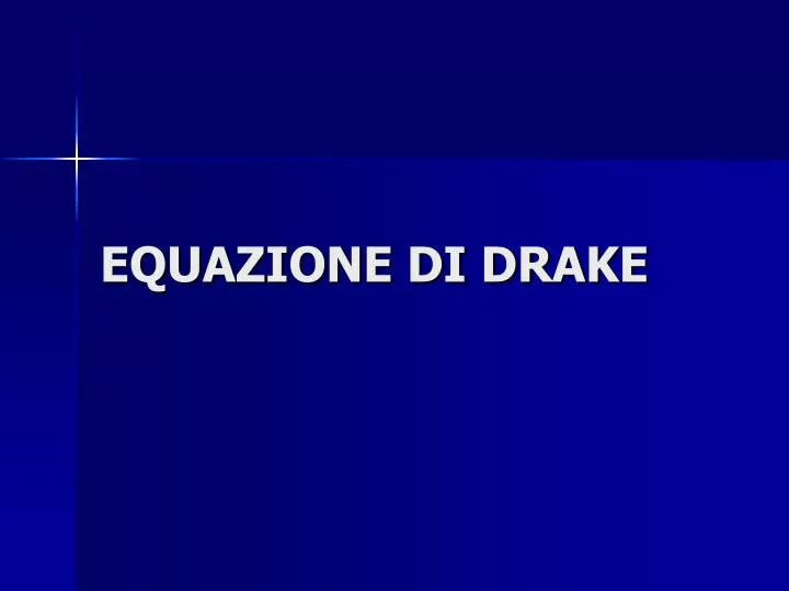 equazione di drake