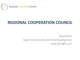 REGIONAL COOPERATION COUNCIL