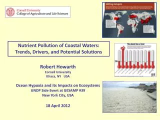 Robert Howarth Cornell University Ithaca, NY USA Ocean Hypoxia and its Impacts on Ecosystems