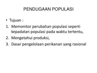 pendugaan populasi