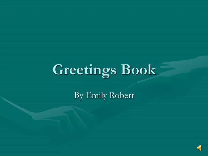 greetings book