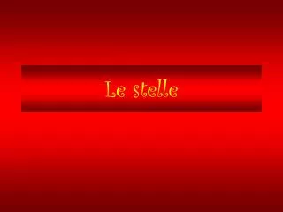 le stelle