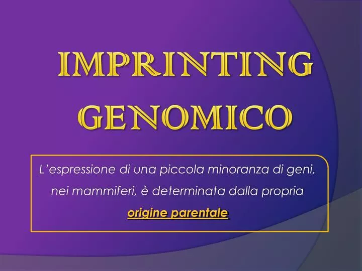 imprinting genomico