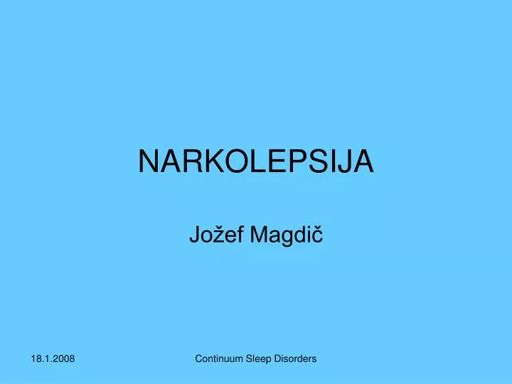narkolepsija