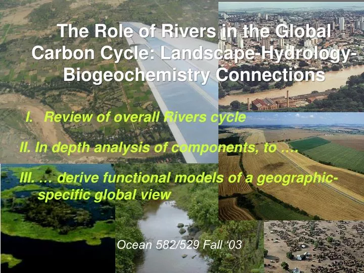 the role of rivers in the global carbon cycle landscape hydrology biogeochemistry connections