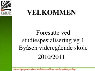 velkommen