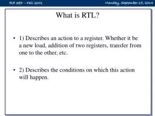 What is RTL?