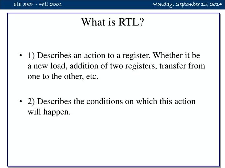 what is rtl