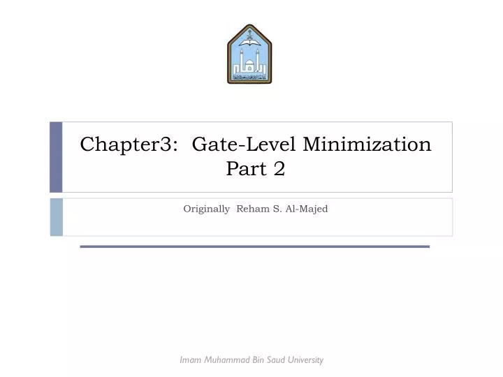 chapter3 gate level minimization part 2