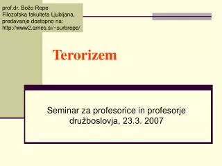 terorizem