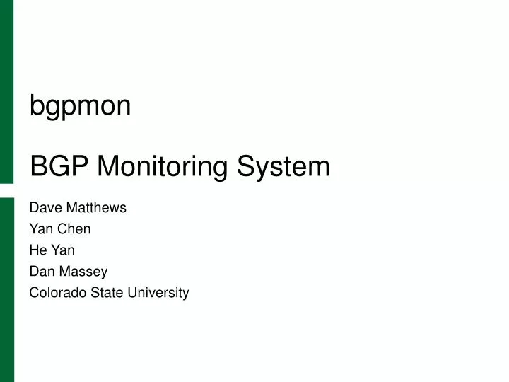 bgpmon bgp monitoring system