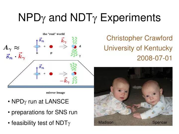 npd and ndt experiments