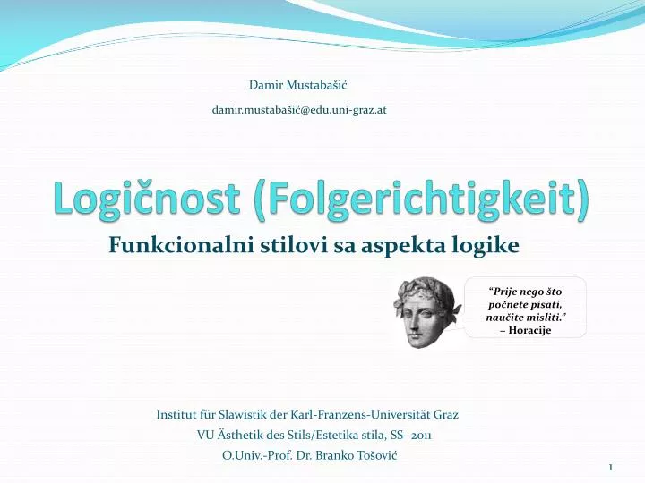 logi nost folgerichtigkeit