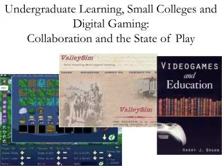 Undergraduate Learning, Small Colleges and Digital Gaming: Collaboration and the State of Play