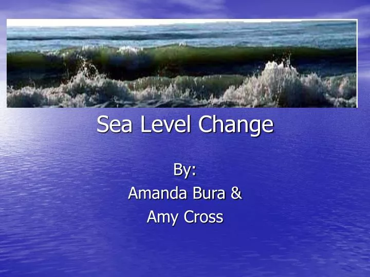 sea level change