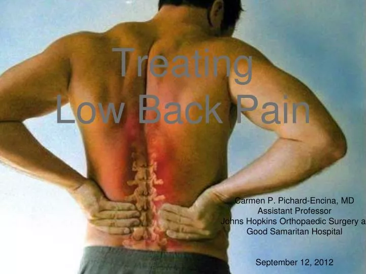 treating low back pain