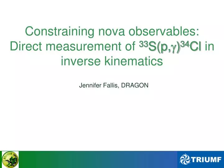 constraining nova observables direct measurement of 33 s p 34 cl in inverse kinematics