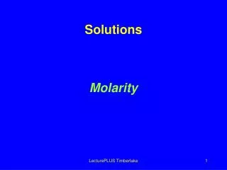 solutions